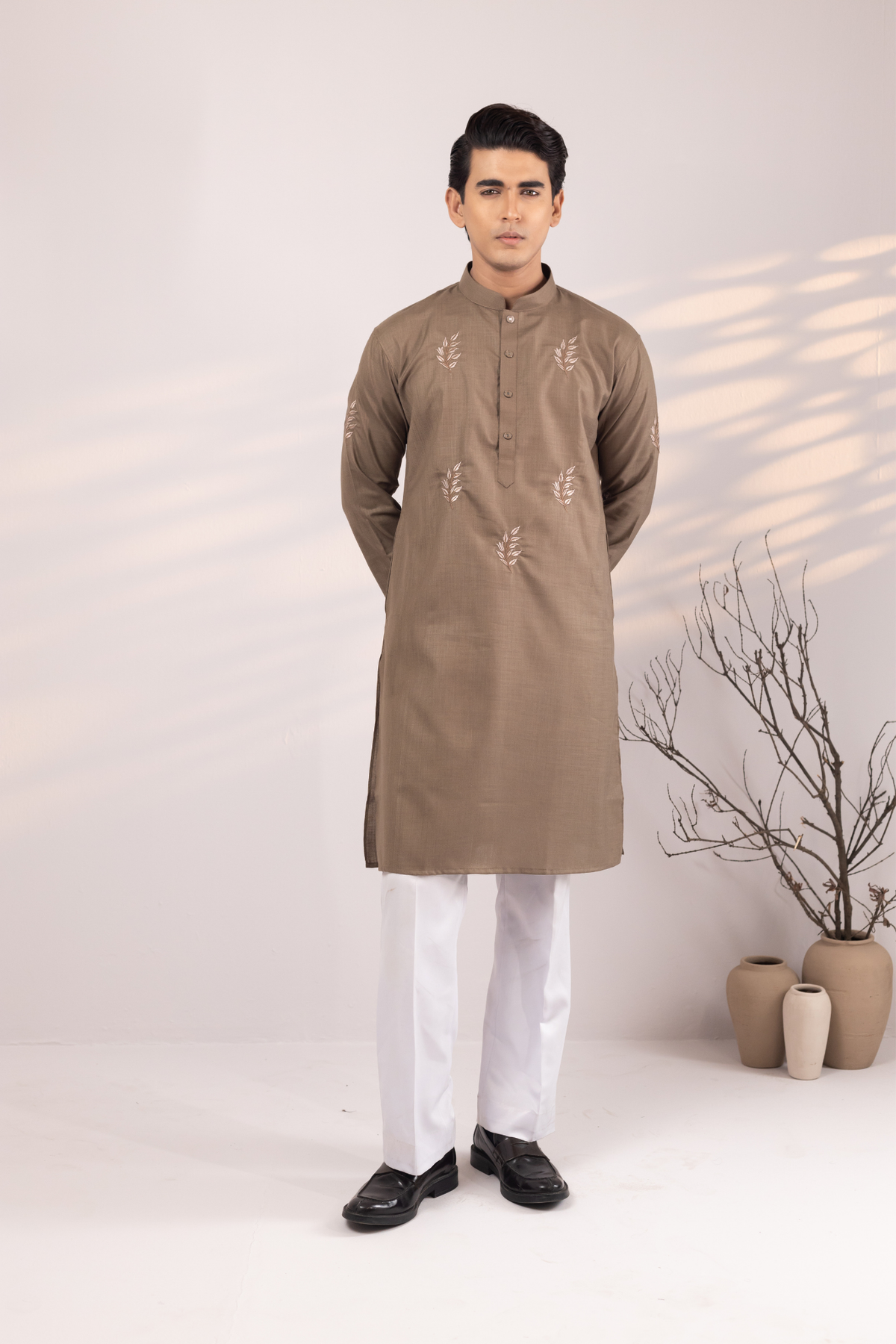 Ayaan Collection By Cottonoid- Taupe