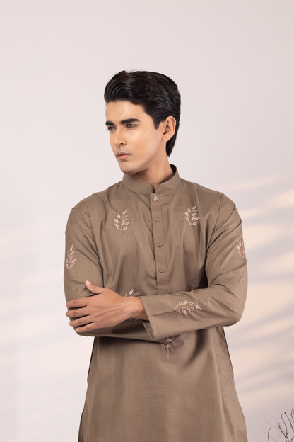 Ayaan Collection By Cottonoid- Taupe