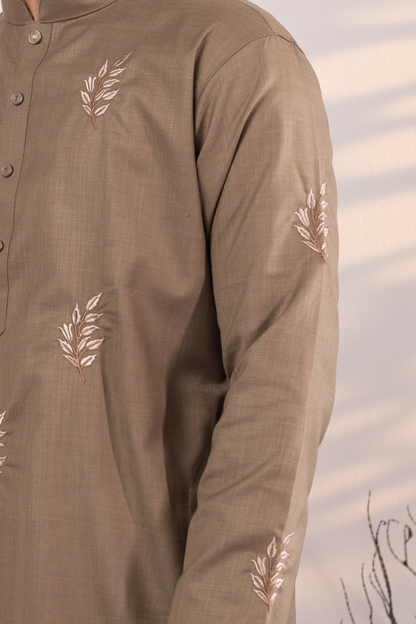 Ayaan Collection By Cottonoid- Taupe