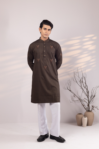 Ayaan Collection By Cottonoid- Chocolate Brown