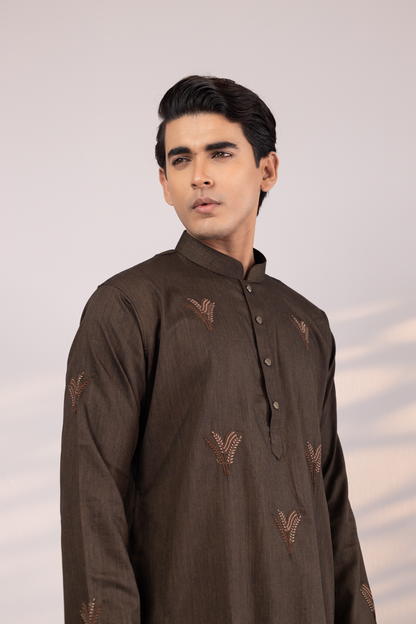 Ayaan Collection By Cottonoid- Chocolate Brown