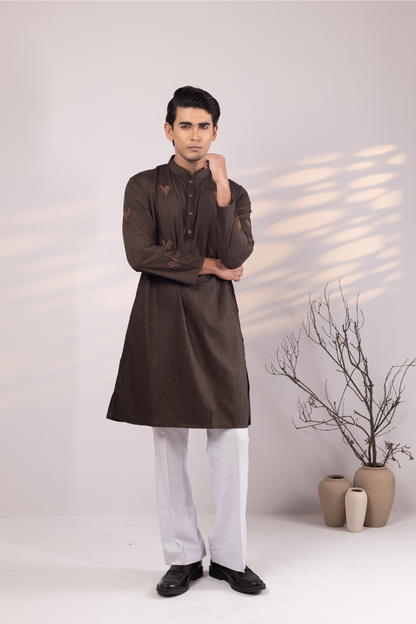 Ayaan Collection By Cottonoid- Chocolate Brown